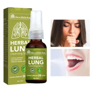 1-5x Herbal Lung Detox Cleanse Mist Leistungsstarkes Lungenunterstützungsspray◁ - Bild 1 von 10