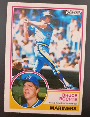 1983 O-Pee-Chee - #28 Bruce Bochte - Image 1 of 2