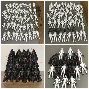 Lot Star Wars Stormtrooper Darth Vader Clone Trooper Figurine 3.75" Film Jouets - Imagen 1 de 28