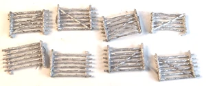 Musket Miniatures - Bürgerkrieg - Pfosten & Zaunabschnitte (x8) - Wargaming unbemalt Metall - Bild 1 von 7