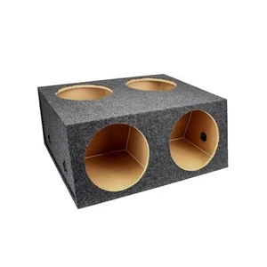QPower Quad Easy Set 4 Agujeros 12 Pulgadas Sellado Dividido Altavoz Caja Subwoofer Incluye... - Imagen 1 de 6