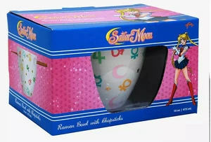 SAILOR MOON SAILOR SCOUT SYMBOLS RAMEN Bowl and chopsticks - Picture 1 of 7