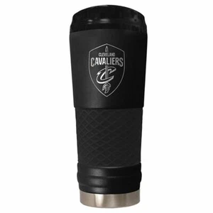 Cleveland Cavaliers NBA STEALTH 24 OZ VASO RECUBIERTO DE POLVO ACERO INOXIDABLE NEGRO - Imagen 1 de 1