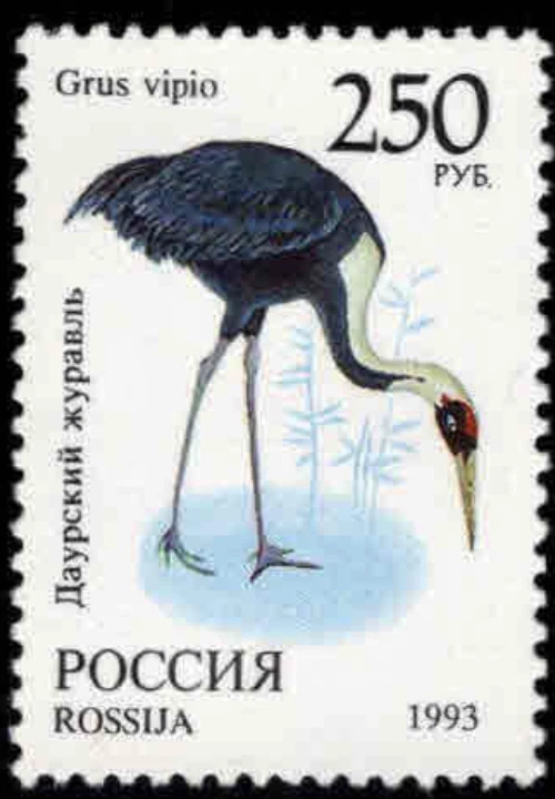 Russia #Mi357 MNH 1993 White-naped Crane [6188] - Изображение 1 из 1
