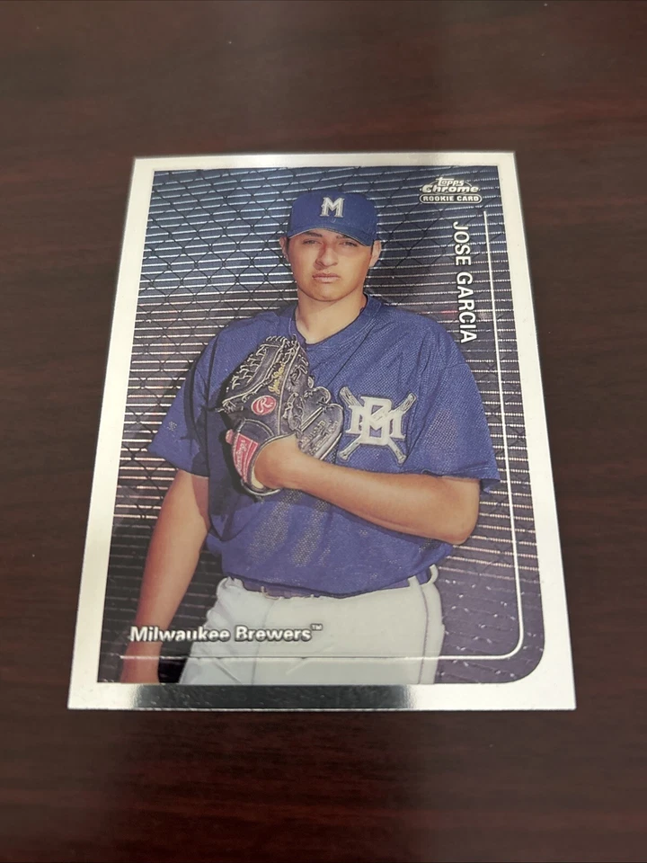 1999 Topps Chrome Traded & Rookies #T14 Jose Garcia RC Rookie Milwaukee Brewers - Image 1 of 1