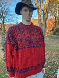 Vintage 1997 Dale of NorwayTrondheim World Ski Championship Wool Sweater Men's M - Picture 1 of 10