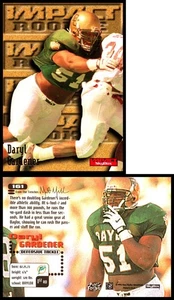 1996 SkyBox Impact Rookie Daryl Gardener #161 Baylor DT Dolphins RC - Picture 1 of 1