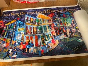 2023 NOLA JazzFest Poster. Unsigniert. Noch in der Röhre! - Bild 1 von 3