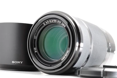 Sony E 55-210mm F/4.5-6.3 SEL55210 Black Lens for E Mount w/Hood Cap -Near Mint- - image 1 of 4
