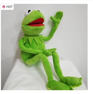 Peluche bambola giocattolo Kermit Sesame Street Muppets la rana 18" nuovo UK - Foto 1 di 6