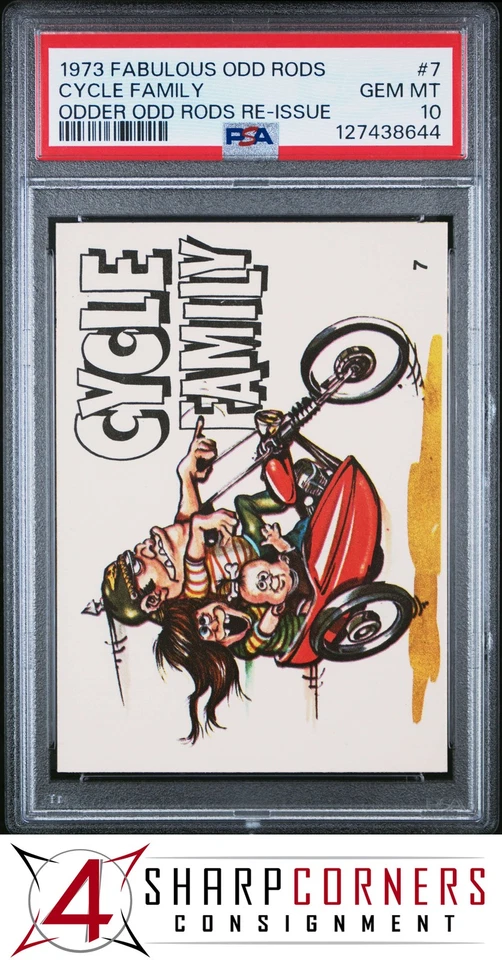 1973 FABULOUS ODD RODS-ODDER ODD RODS RE-ISSUE #7 CYCLE FAMILY POP 8 PSA 10 - Image 1 of 3