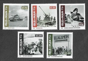 ISLE OF MAN WORLD WAR II EL ALAMEIN MNH - Picture 1 of 1