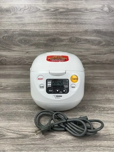 Zojirushi Neuro Fuzzy 5.5 Cup Rice Cooker & Warmer NS-ZCC10 White Made In Japan - Picture 1 of 9