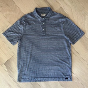 Faherty Sunwashed T-Shirt Sea Fire Striped Polo Shirt Sleeve Men’s XL - Picture 1 of 5