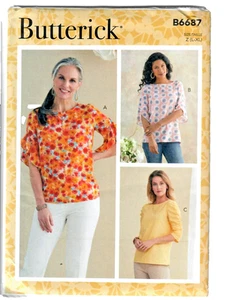 Butterick B6688 modello da cucire Miss top semi aderente 3 varianti 14-16-18-20-22 - Foto 1 di 4