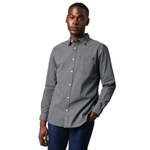 Maine Mens Micro Geo Print Long-Sleeved Shirt DH7945 - Picture 1 of 3