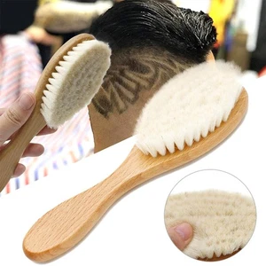 Baby Brush Wooden Hairbrush Natural Goat Hair Brush Soft Bristles Cleaning Tools - Picture 1 of 5