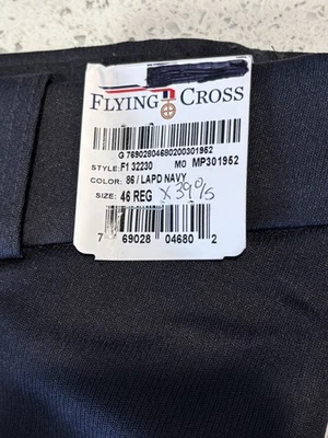 Flying Cross Fechheimer LAPD Navy Blue Uniform Pants Size 46R NWT 40x29 - Image 1 of 4