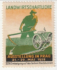 Czechoslovakia - Agricultural Exhibition label 1938(M)(G) - Picture 1 of 1
