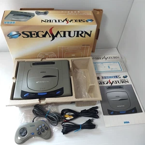 Console giapponese Sega Saturn HST-3200 NTSC-J con scatola testata CIB importazione Giappone - Foto 1 di 16