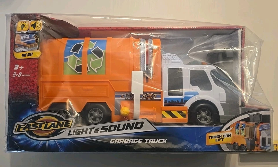 ¡NUEVO! RARO ToysRus Bomba Acción Elevador Camión de Basura Volquete Carril Rápido Juguete de 16 Pulgadas Foto 1 de 3