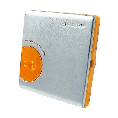 Sharp MD-ST500-D MiniDisc Player Silver Orange - Tested Working Functional MD - Image 1 of 4