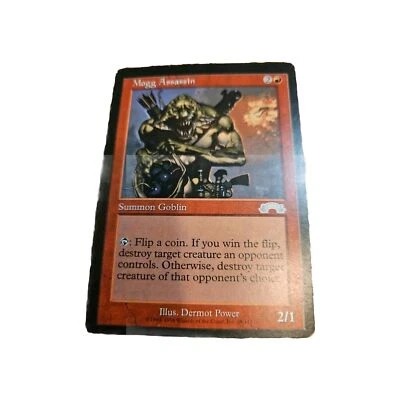 Vintage Mogg Assassin LP Urza’s Legacy 1999 MTG Red Goblin Creature 2/1 - Image 1 of 2