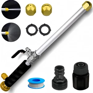 High-Pressure Water Jet Wand for Car, Garden, and Pet Cleaning - 2-in-1 Nozzle - Picture 1 of 12