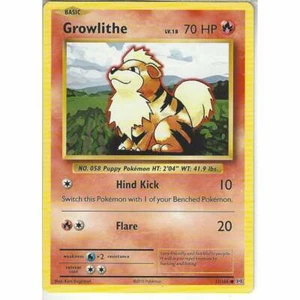 17/108 Growlithe Common: Pokemon Trading Card Game XY-12 Evolutions - Picture 1 of 3