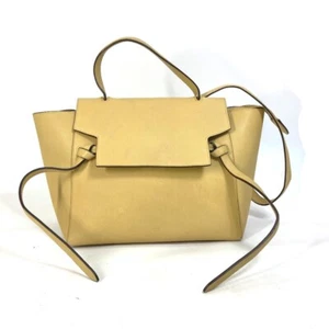 CELINE Belt bag mini 2WAY bag Shoulder Bag Leather yellow - Picture 1 of 17