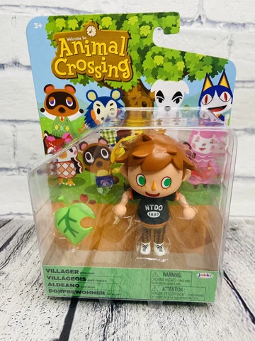 JAKKS PACIFIC - NINTENDO - 4" ANIMAL CROSSING VILLAGER WITH LEAF FIGURE (NEW) Cover