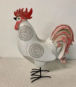 ROOSTER FIGURINE RESIN COUNTRY LIVING FARM HOUSE KITCHEN HOME DECOR 10" - Picture 1 of 3