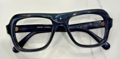 Vintage Black plastic Thick eyeglasses Frame France Renaissance Andre - Image 1 of 4