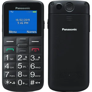 BNIB Panasonic KX-TU110 2G Black Dual-SIM Factory Unlocked GSM Cellphone - Picture 1 of 3