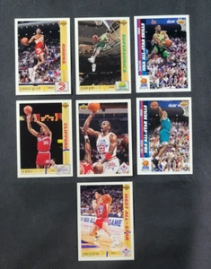 (Lot of 7) 1991-92 Upper Deck Basketball Cards Excellent Condition Jordan, Kemp - Picture 1 of 4