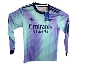 Adidas Arsenal 24/25 Long Sleeve Third Jersey Clear Aqua Men`s Size M IS8138 - Picture 1 of 12