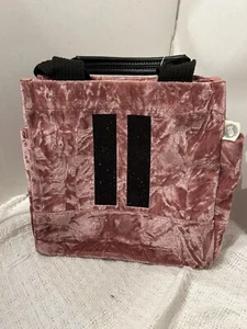 Koala Kanvas Damen Samt Rosa Handtasche Geldbeutel Schwarze Akzente Neu mit Etikett - Bild 1 von 18