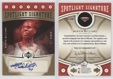 2006 Upper Deck Ovation Spotlight Signature Gold /25 Marvin Williams #SS-MW Auto