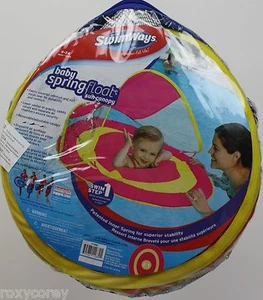 Swimways Step 1 Baby Pink & Yellow Spring Float Sun Canopy 9-24 Months NIP - Picture 1 of 1