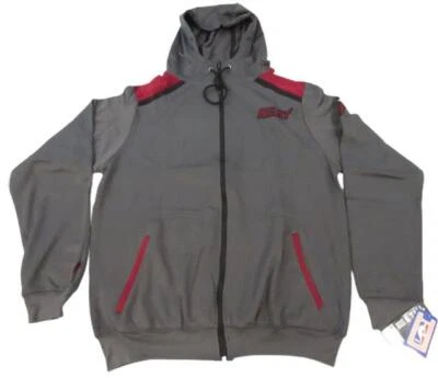 New Miami Heat Mens Sizes M-L-XL-3XL-4XL-Tall Gray Full Zip Jacket Hoodie - Image 1 of 4