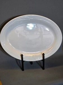 White Flora 16" Oval Serving Platter, by Corning - Picture 1 of 7