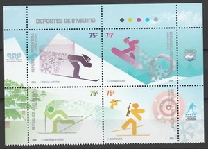 Argentina 2006 Winter Sports 4 MNH sports - Picture 1 of 1