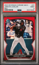 2023 Bowman Chrome The National Jordan Lawlar Red Refractor #d /5 - PSA 9