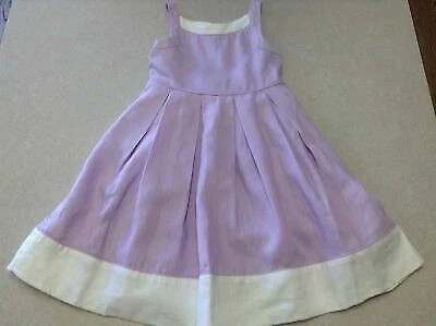 Vestido de Pascua Janie and Jack Tea Time de lino púrpura, 6-12 meses/púrpura Foto 1 de 1