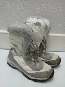 The North Face Nuptse Goose Down Boots White Size UK 6 - Picture 1 of 8