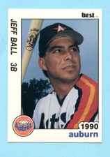 1990 Minor League Cards  #9 Jeff Ball- Auburn Astros