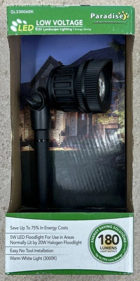 Proyector LED único iluminación paisajismo Paradise 12v MPN:GL33006BK Foto 1 de 4