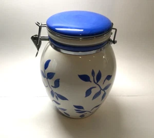 INSPIRADO STONELITE - COOKIE JAR - HAND PAINTED - 10" HEIGHT - Picture 1 of 4