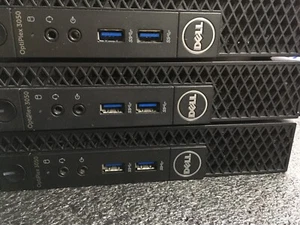 Lot of 3 Dell OptiPlex 3050 MICRO Core i5-7500t 8GB RAM 256SSD WIN10 - Picture 1 of 10