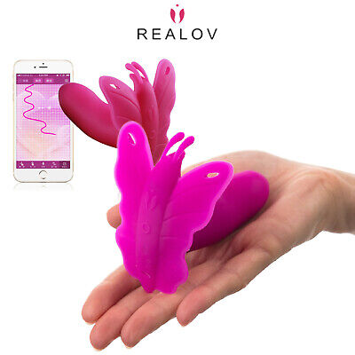 Realov Lydia I Smart Butterfly Vibe App Voice Control Clitoral Massager Wearable • 58.90€